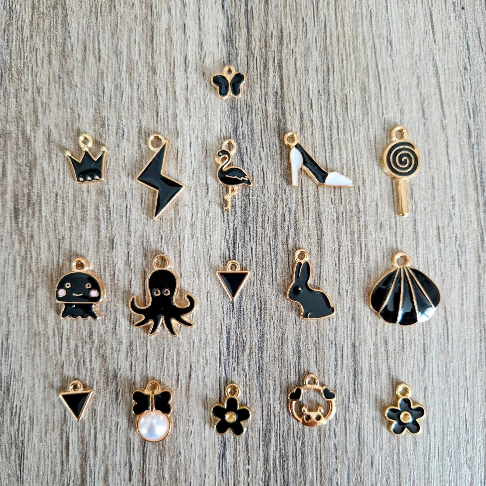 Lot de 16 breloques